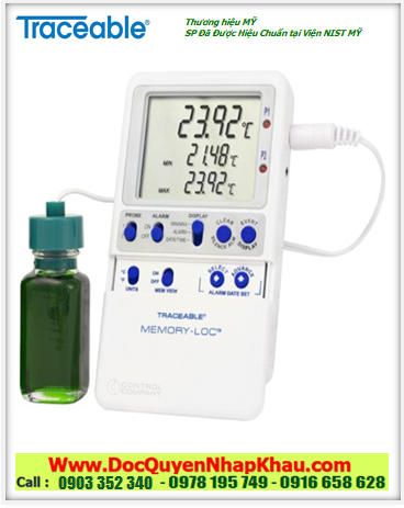 Nhiệt kế dải đo –50.00 đến 70.00°C, 6440 Memory-Loc™ Traceable® Datalogger